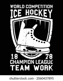 Ice hockey t shirt design,typography t shirt design