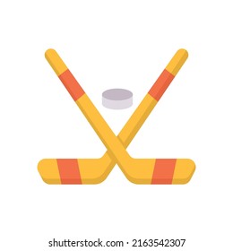 Ice Hockey vector flat icon for web isolated on white background EPS 10 file