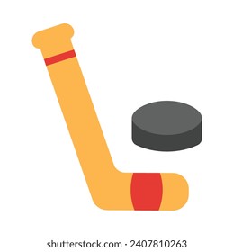 Ice Hockey Vector Flat Icon For Personal And Commercial Use.

