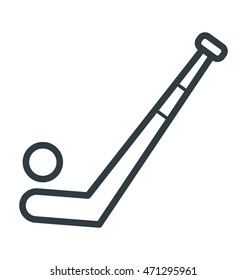 Ice Hockey Vector Icon