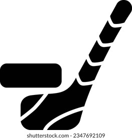 Ice Hockey Vector Icon Glyph Style