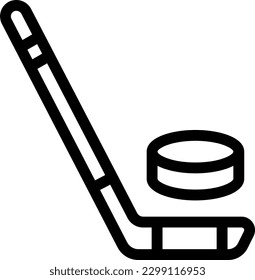ice hockey Vector illustration on a transparent background. Premium quality symmbols. Thin line vector icons for concept and graphic design.