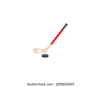 Ice hockey vector isolated icon. Emoji illustration. Ice hockey vector emoticon