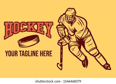 ice hockey vector poster banner