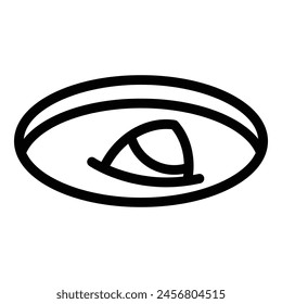 Ice hole fish icon outline vector. Winter lake. Frozen person