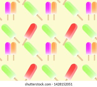 ice ice-cream of different flavors
