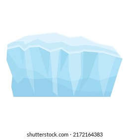 Ice icon cartoon vector. Arctic glacier. Ice berg