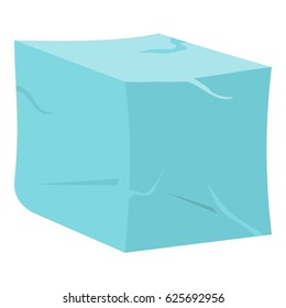 Ice icon flat isolated on white background vector illustration