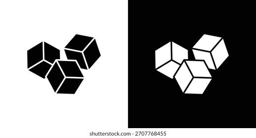 Eissymbol Linie Kunst bearbeitbare Strich und solide Sammlung für App-Design