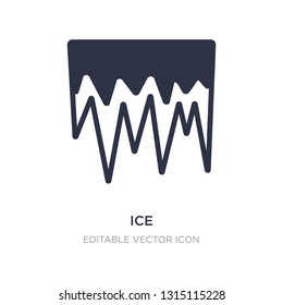 ice icon on white background. Simple element illustration from Weather concept. ice icon symbol design.
