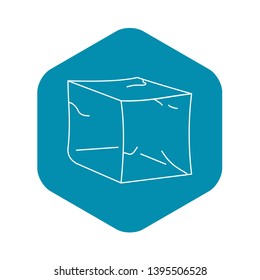 Ice icon. Outline illustration of ice vector icon for web