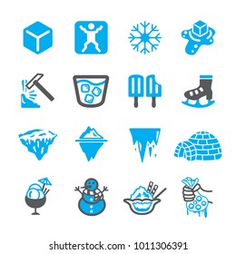 Ice icon set