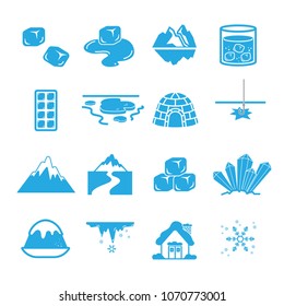 Ice icon set