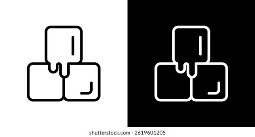 Ice icon Vector symbol in trendy flat style