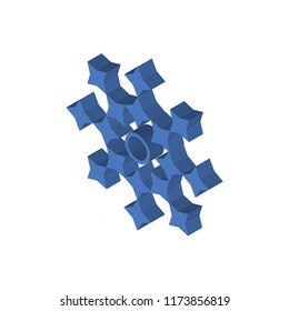 Ice isometric left top view 3D icon