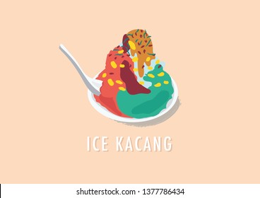 Ice Kacang Illustration