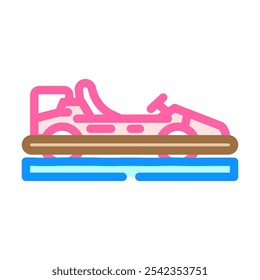 ice karting winter sport color icon vector. ice karting winter sport sign. isolated symbol illustration