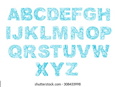 Ice Letters Set