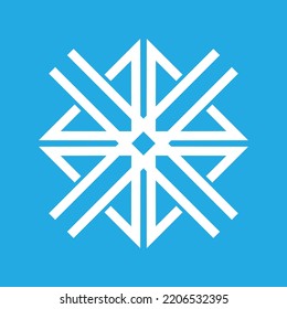 logotipo de hielo diseño abstracto logotipo de hielo