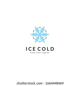 El diseño del logotipo de hielo es adecuado para su empresa