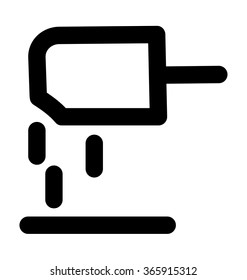 Ice Lolly Bold Line Vector Icon