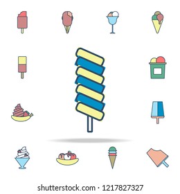 ice lolly colored icon. Ice cream icons universal set for web and mobile