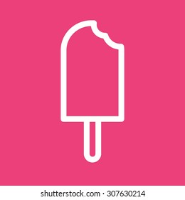 Ice, lolly, ice cream icon vector image. Can also be used for sweets and confectionery. Suitable for use on web apps, mobile apps and print media.