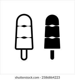 Ice Lolly, Ice Cream, Popsicle Set Vector Art Illustration