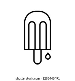 Ice lolly with drop. Graphic elements for your design