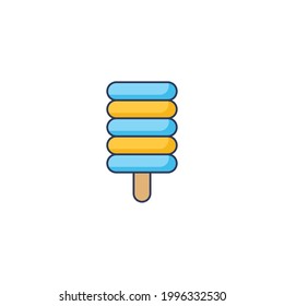 ice lolly Flat Icon Isolated On White Background 