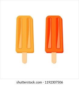 Ice Lolly Icon Vector Art Illustration