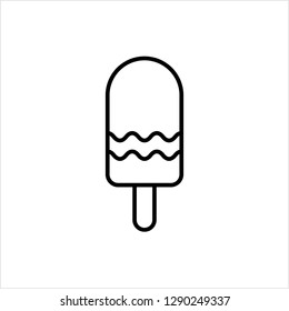 Ice Lolly Icon Vector Art Illustration