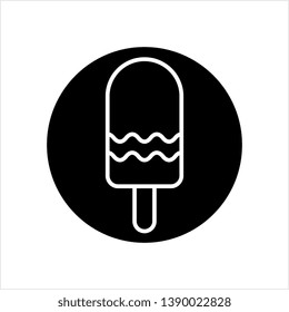 Ice Lolly Icon Vector Art Illustration