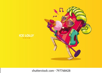 Ice lolly music character funny