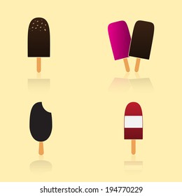ice lolly types eps10