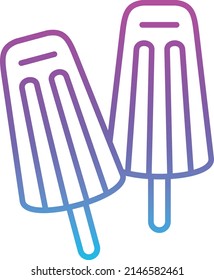 Ice Lolly vector icon. Can be used for printing, mobile and web applications.