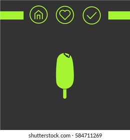 ice lolly vector icon. design. simple icon for the web