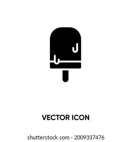 Ice lolly vector icon. Modern, simple flat vector illustration for website or mobile app.Ice cream symbol, logo illustration. Pixel perfect vector graphics	