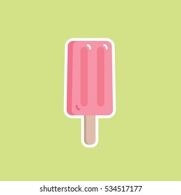 Ice lolly vector illustration. Iconic style