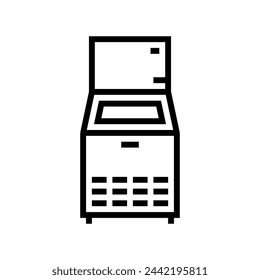 ice maker restaurant equipment line icon vector. ice maker restaurant equipment sign. isolated contour symbol black illustration