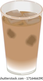 Ice milk tea is a cold drink made by adding milk to ice tea.