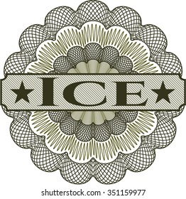 Ice money style rosette