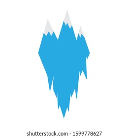 Ice mountain icon design template vector isolated