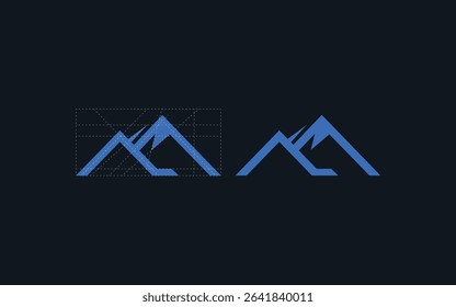 ice mountain icon vector design