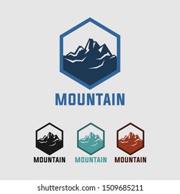 ice mountain logotype, strong logo icons for branding company