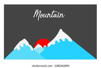 Ice mountain on top