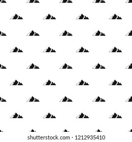 Ice mountain pattern seamless vector repeat geometric for any web design