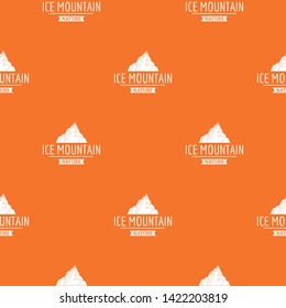 Ice mountain pattern vector orange for any web design best