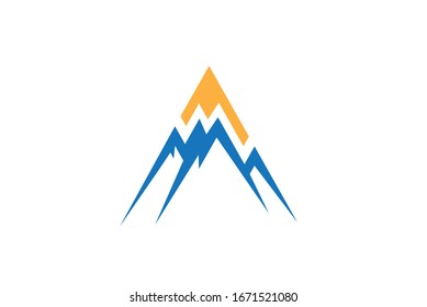 Ice Mountains peaks with making triangle