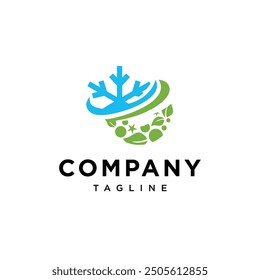 Ice Nature Logo Icon vector